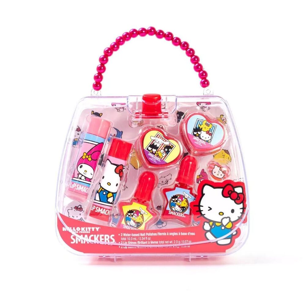Lip Smackers Hello Kitty Makeup Tote - 7 piece set with carrying case